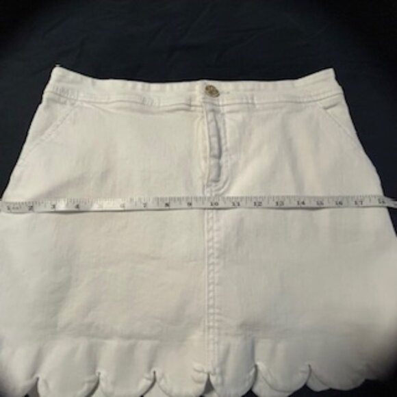 Lilly Pulitzer White Colette Denim Skort - Picture 7 of 7
